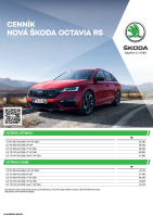 Skoda Octavia RS - cennik-2023 